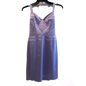 Papell Boutique Evening V-Neck Halter Prom Pencil Dress Lavender Size 10
